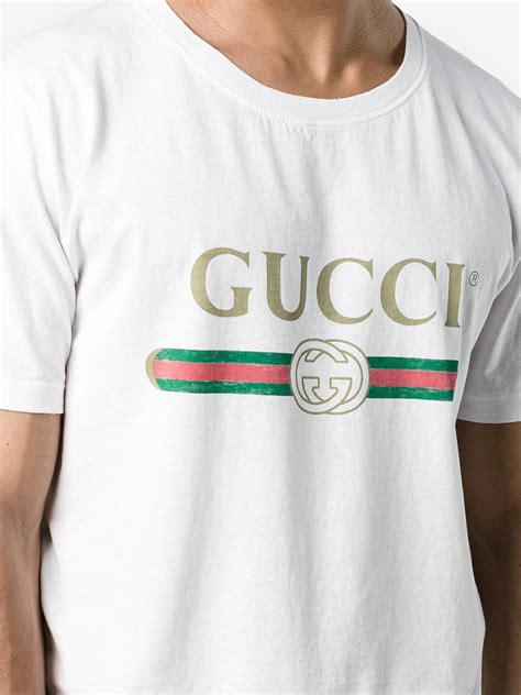 gucci logo tee replica|faux t shirt gucci.